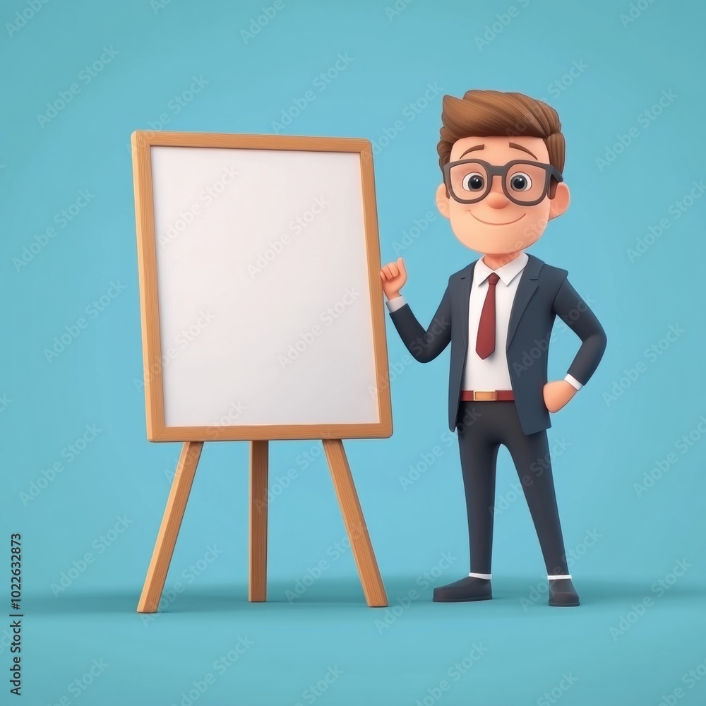 Businessman Presenting on Whiteboard at Business Meeting or Seminar Businessman Presenting on Whiteboard at Business Meeting or Seminar