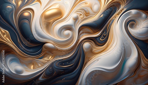 Liquid or Marble Swirl Background