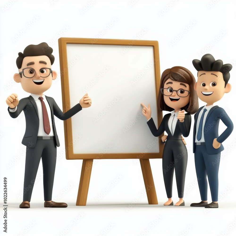 Diverse Business Team Strategizing at Whiteboard in Office Diverse Business Team Strategizing at Whiteboard in Office