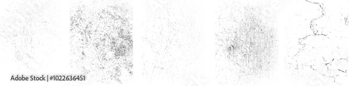 Grunge textures set. Collection of vector, distress, textures .Simply Place grungy textured overlay over any Object to Create grunge ,dirty effect .Various distressed texture for your design. 