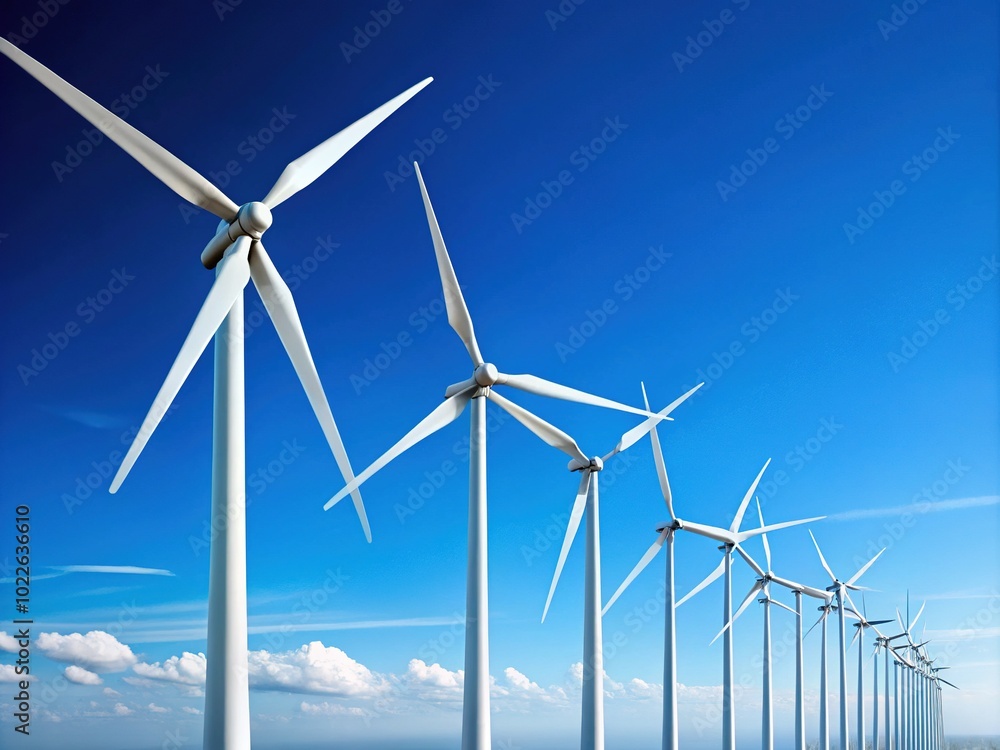 Eolic Generators in Minimalist Style - Sustainable Energy Concept Photography Eolic Generators in Minimalist Style - Sustainable Energy Concept Photography