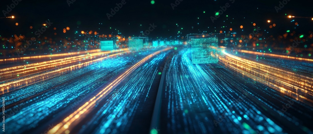 Obraz premium The Metadata Superhighway, Digital Asset Management DAM