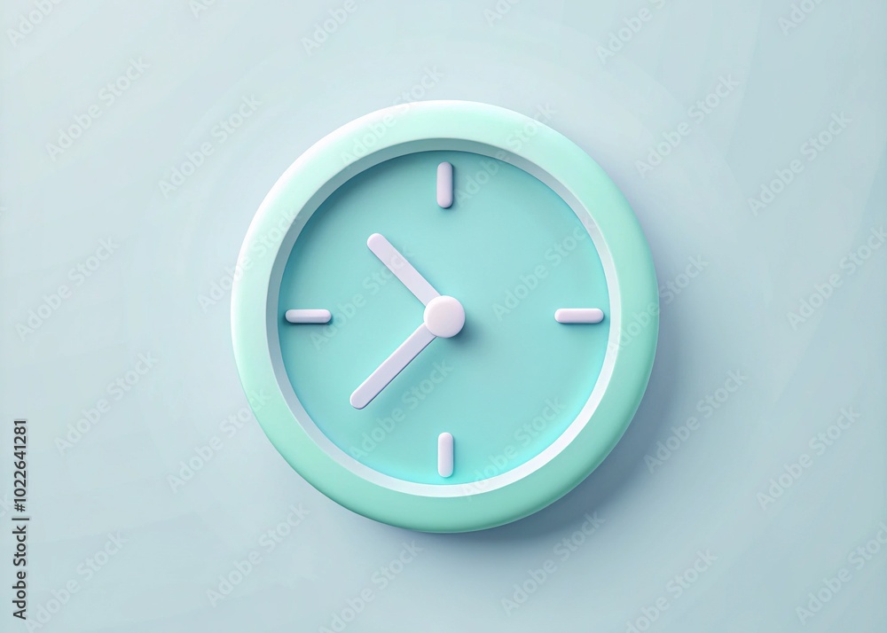 Minimalist Clock Icon Design for Modern UI/UX Applications, Light Mode Template for Websites and Mobile Apps Minimalist Clock Icon Design for Modern UI/UX Applications, Light Mode Template for Websites and Mobile Apps