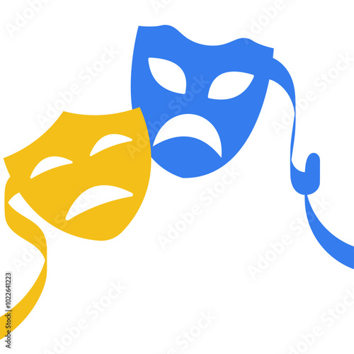 Flat Theater Mask