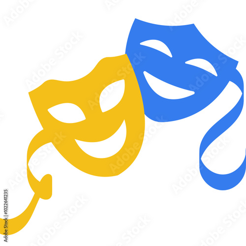 Flat Theater Mask