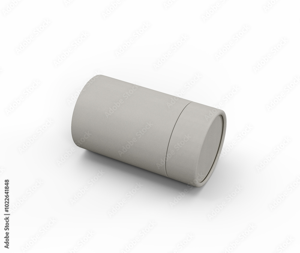 A Sleek White Paper Jar Cylindrical Container Box For Product Packaging Concept 3d Illustration A Sleek White Paper Jar Cylindrical Container Box For Product Packaging Concept 3d Illustration