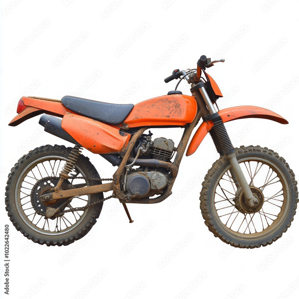 Fototapeta premium Dirt Bike Isolated