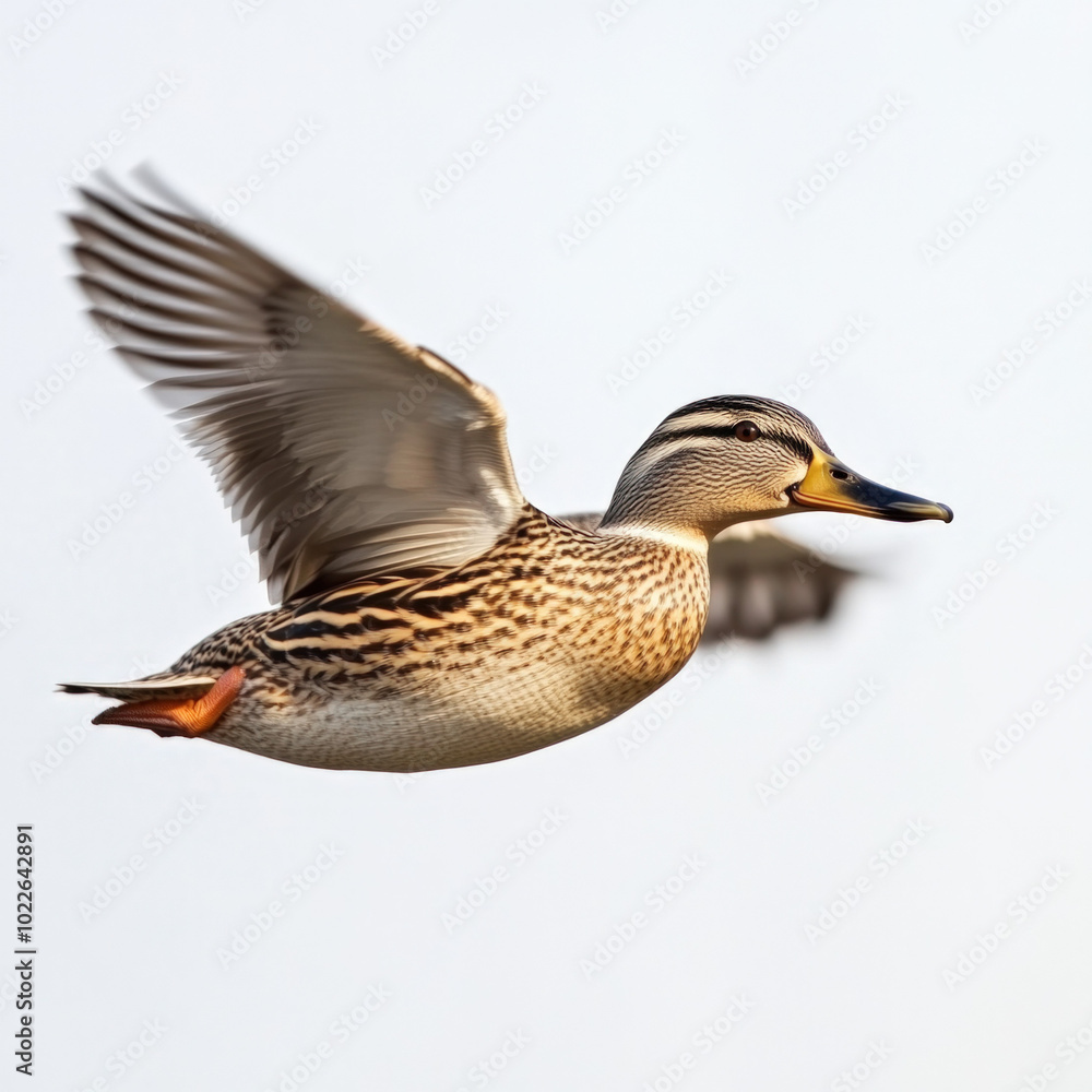 Flying Duck Isolated Flying Duck Isolated