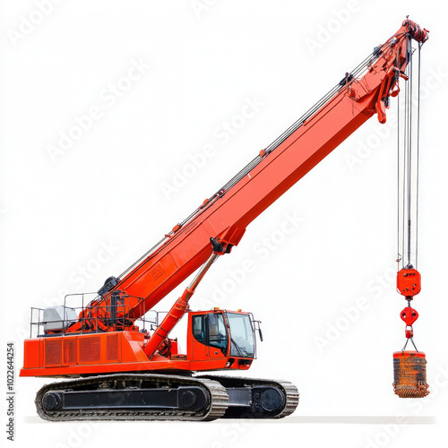 Mobile Crane Isolated