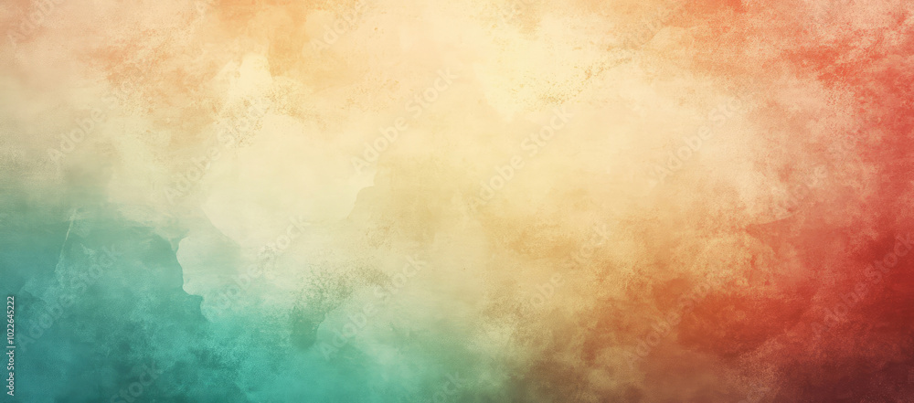 Abstract gradient background blending soft teal and warm orange hues with textured effect Abstract gradient background blending soft teal and warm orange hues with textured effect