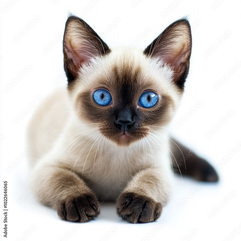 Siamese Kitten Isolated Siamese Kitten Isolated