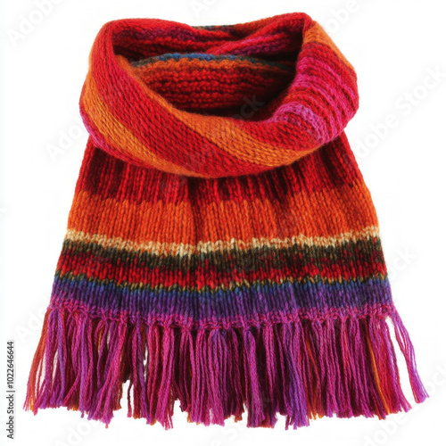 Striped Scarf Isolated