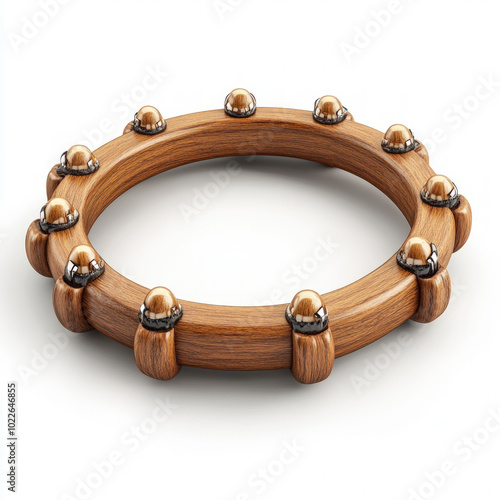 Tambourine Isolated