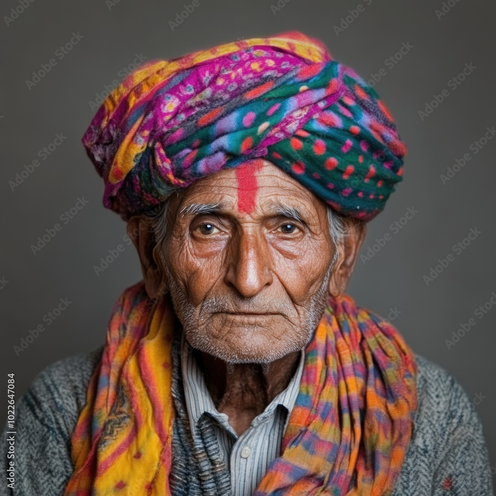Traditional Indian Man Isolated Traditional Indian Man Isolated