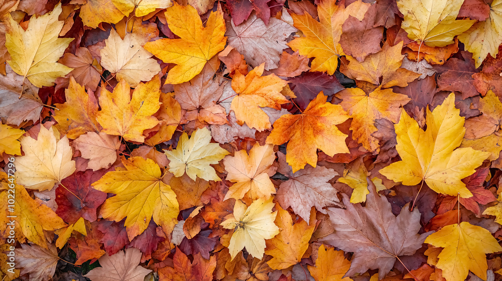 Yellow, Orange, and Red Autumn Leaves in Fall Park: A park scene showcasing yellow, orange, and red autumn leaves, highlighting the diversity of fall colors. Yellow, Orange, and Red Autumn Leaves in Fall Park: A park scene showcasing yellow, orange, and red autumn leaves, highlighting the diversity of fall colors.