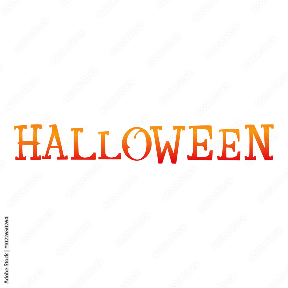 Vector lettering for Halloween. text in flat style. grunge font template for holiday design Vector lettering for Halloween. text in flat style. grunge font template for holiday design