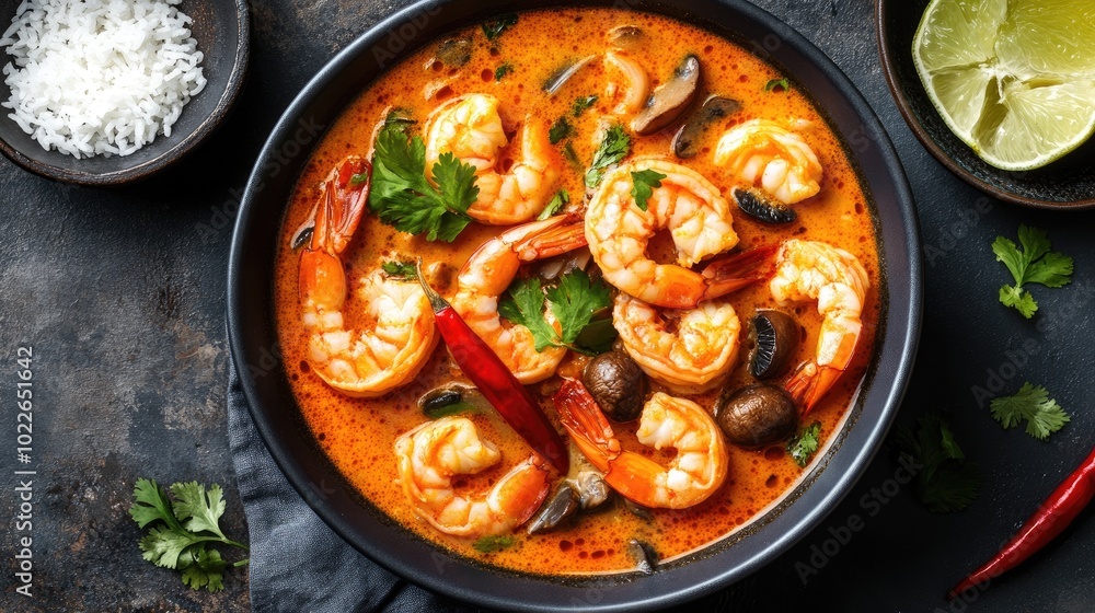Aromatic Shrimp Soup with Fresh Ingredients Aromatic Shrimp Soup with Fresh Ingredients