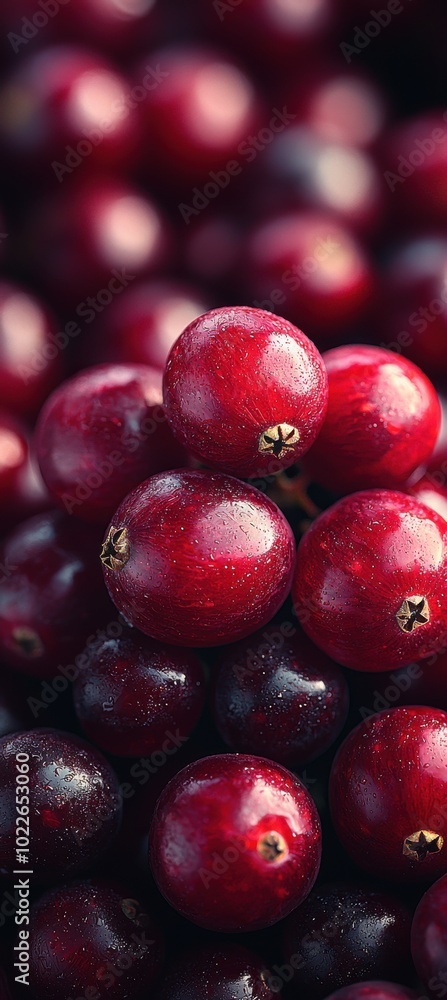 Fresh Red Berries Close-Up Image for Food Use Fresh Red Berries Close-Up Image for Food Use