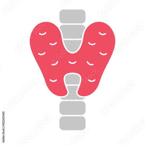 Thyroid Icon, Body human anatomy