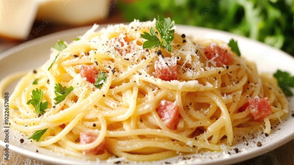 Creamy Pasta Dish with Fresh Herbs and Cheese Creamy Pasta Dish with Fresh Herbs and Cheese