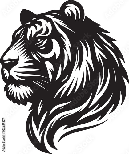 Wallpaper Mural Tiger Vector Illustration Digital Art Tiger Vector Technology Torontodigital.ca