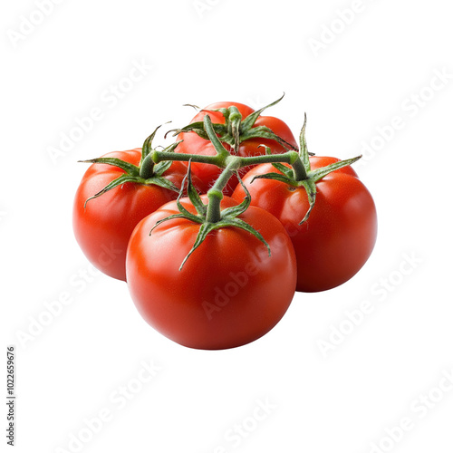 Fresh Red Tomatoes on Vine