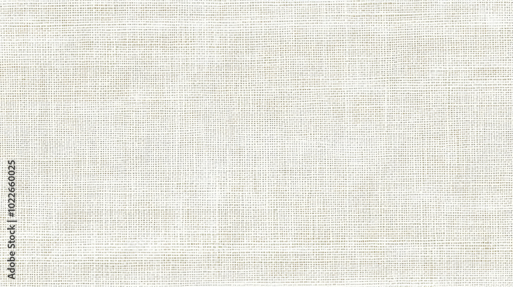 Fototapeta premium White and Beige Fine Woven Fabric Texture Seamless Pattern for Background