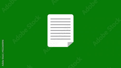 Document file of green screen background.