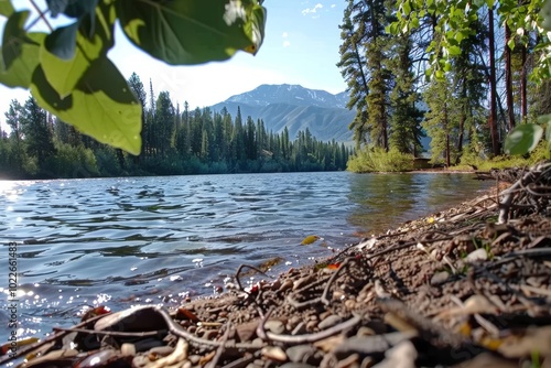 Stunning rocky mountain river landscape photography capturing nature s majestic beauty photo