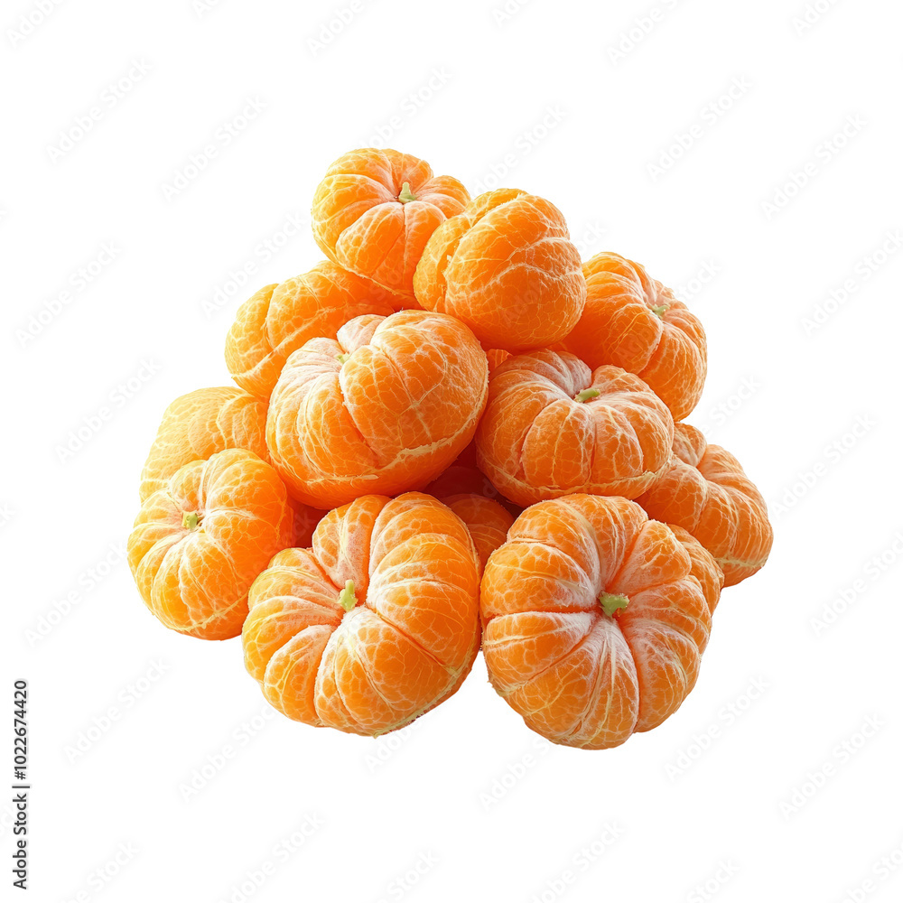 Pile of Peeled Mandarin Oranges Pile of Peeled Mandarin Oranges