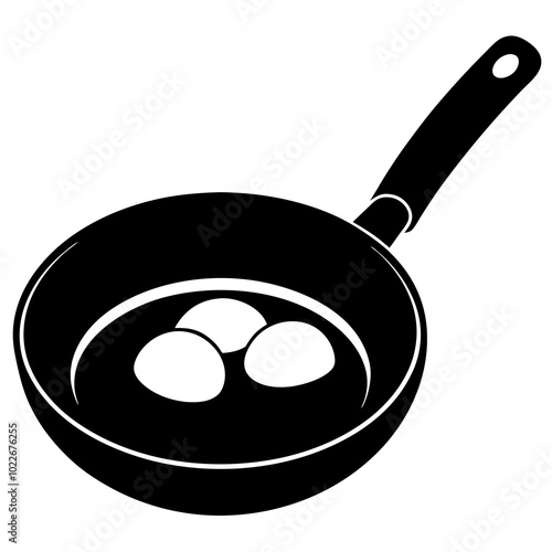 fried egg in a frying pan
