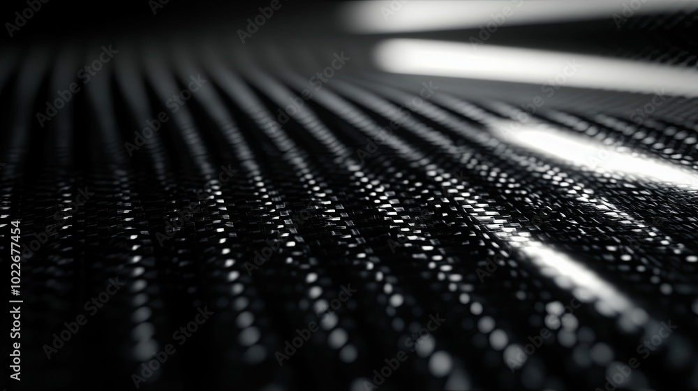 Black Carbon Fiber Weave with Light Reflection Black Carbon Fiber Weave with Light Reflection