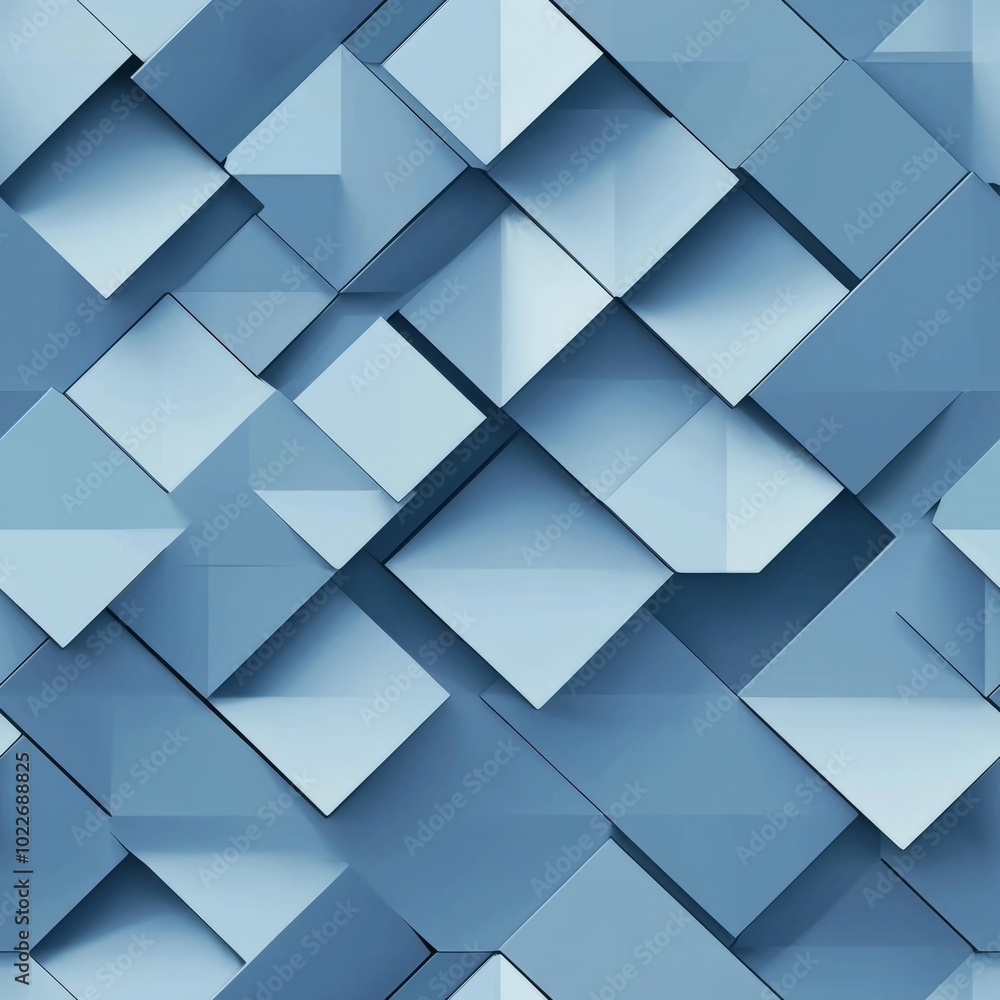 seamless pattern of floating geometric shapes casting shadows seamless pattern of floating geometric shapes casting shadows