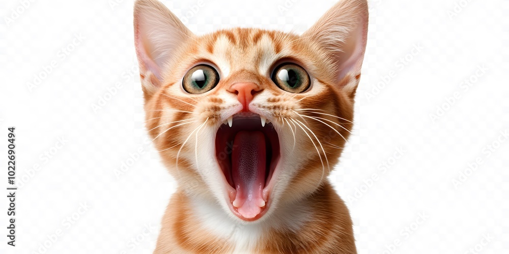 Cute cat face showing shock and surprise can convey cute innocence and surprise, which can be humorous. They can be used to create funny content about surprises or new encounters, such as sales. Cute cat face showing shock and surprise can convey cute innocence and surprise, which can be humorous. They can be used to create funny content about surprises or new encounters, such as sales.