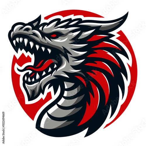 Wallpaper Mural Dragon vector illustration. Torontodigital.ca