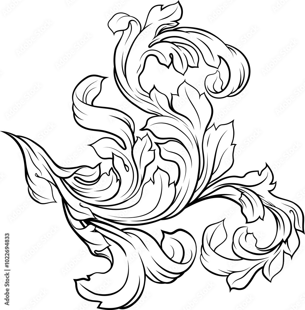 Obraz premium Coat of Arms Filigree Heraldic Heraldry Pattern