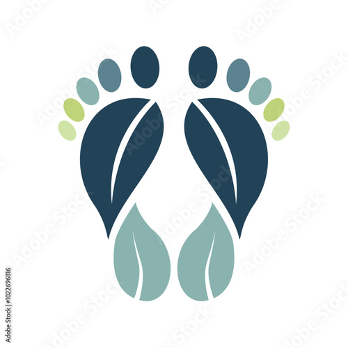 Reflexology Foot Massage Therapy treatment Logo