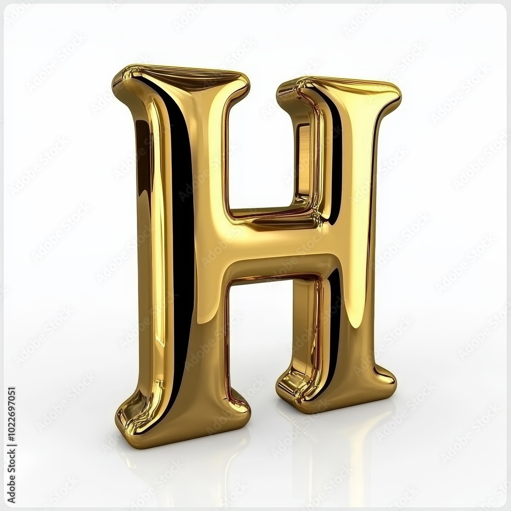 Illustrating Elegance: A Stunning Gold Letter H that Captivates with Its Shine and Artistic Design in a Minimalist Background Environment. Illustrating Elegance: A Stunning Gold Letter H that Captivates with Its Shine and Artistic Design in a Minimalist Background Environment.