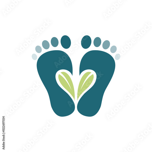 Reflexology Foot Massage Therapy treatment Logo