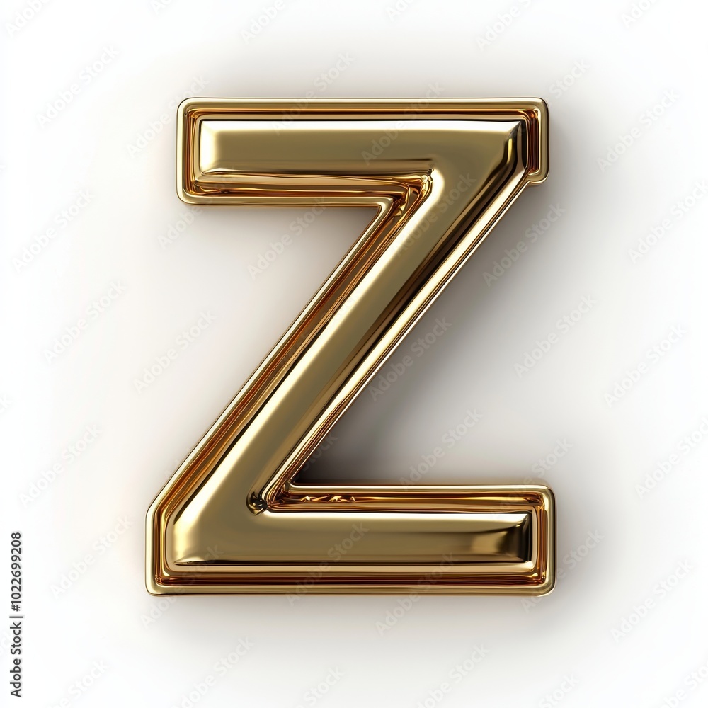 Captivating Golden Letter Z: A Stylish 3D Design That Shines Brightly Against a Soft Background Captivating Golden Letter Z: A Stylish 3D Design That Shines Brightly Against a Soft Background