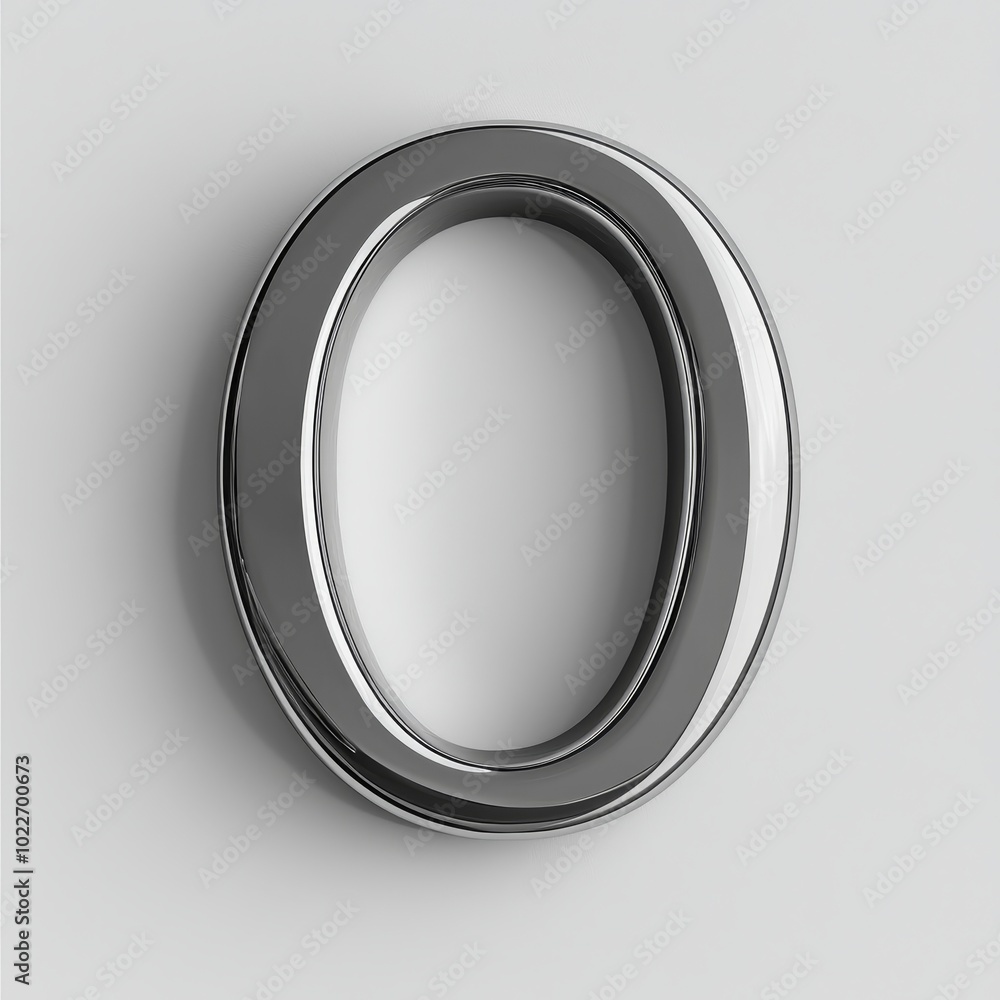 An Artistic Representation of a Sleek Metallic 'O' Design Against a Subtle Background: A Modern Aesthetic Experience in Visual Artistry! An Artistic Representation of a Sleek Metallic 'O' Design Against a Subtle Background: A Modern Aesthetic Experience in Visual Artistry!