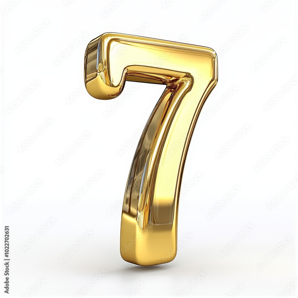 Radiant Golden Number 7: A Symbol of Luck and Prosperity Radiating Warmth and Charm in a Modern Design Radiant Golden Number 7: A Symbol of Luck and Prosperity Radiating Warmth and Charm in a Modern Design
