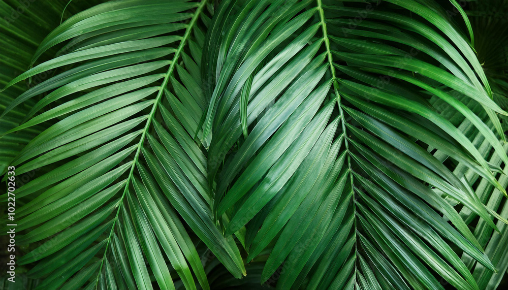 Fototapeta premium tropical leaves, abstract green leaves texture, nature background