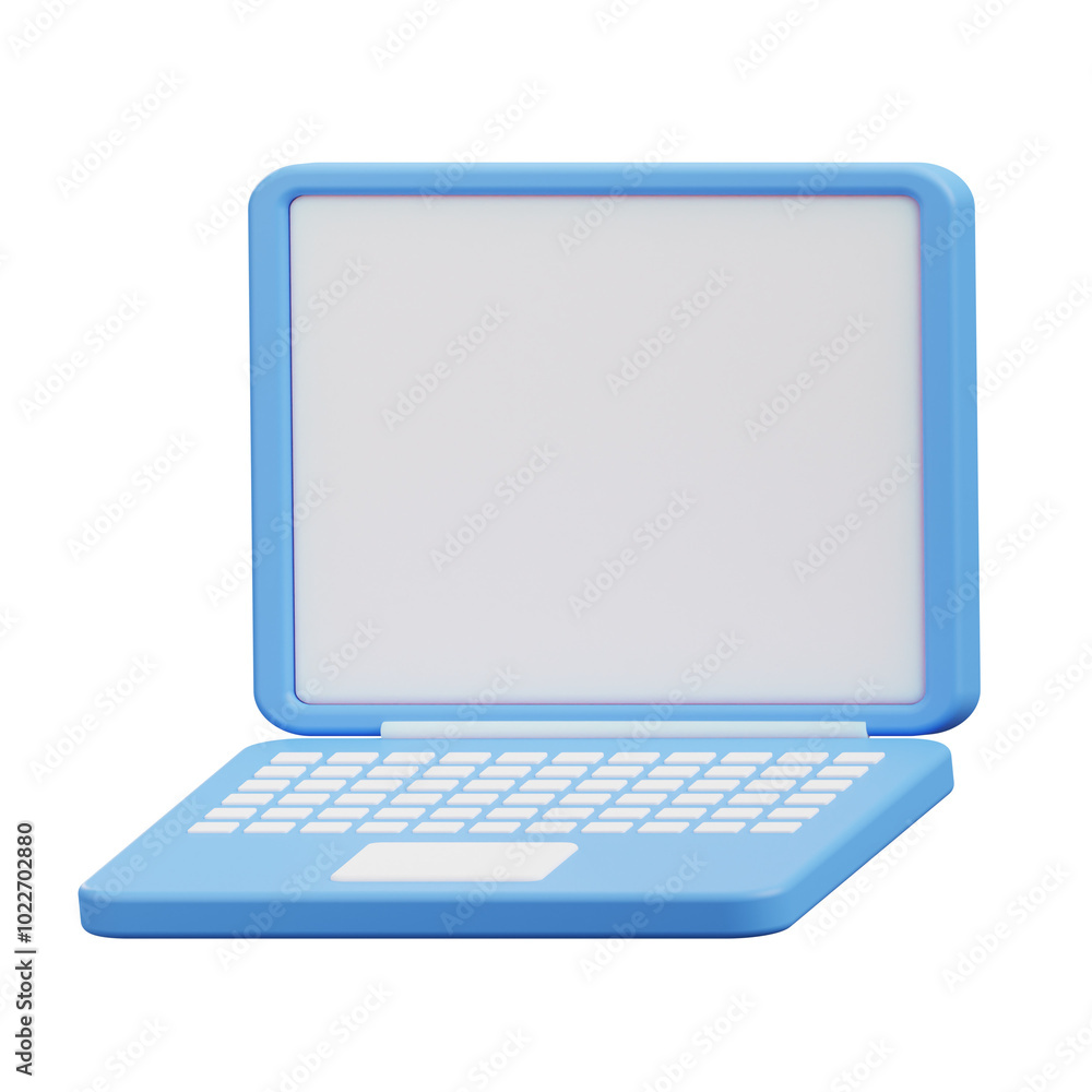 3D Laptop Illustration 3D Laptop Illustration