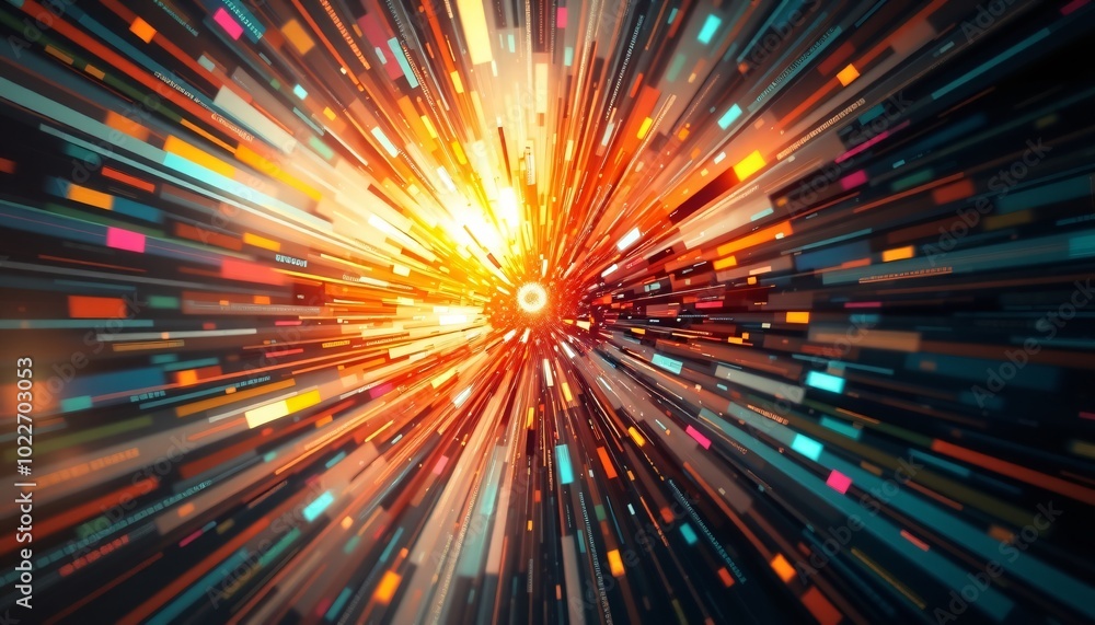 Abstract Financial Graph Explosion Abstract Financial Graph Explosion