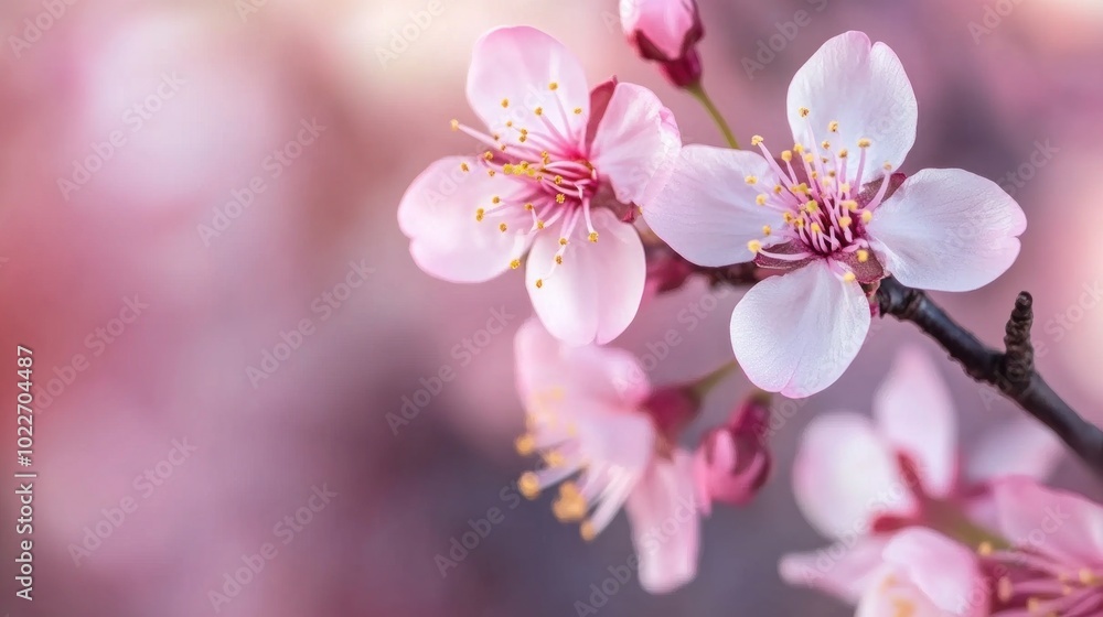 Fototapeta premium Delicate Pink Cherry Blossoms
