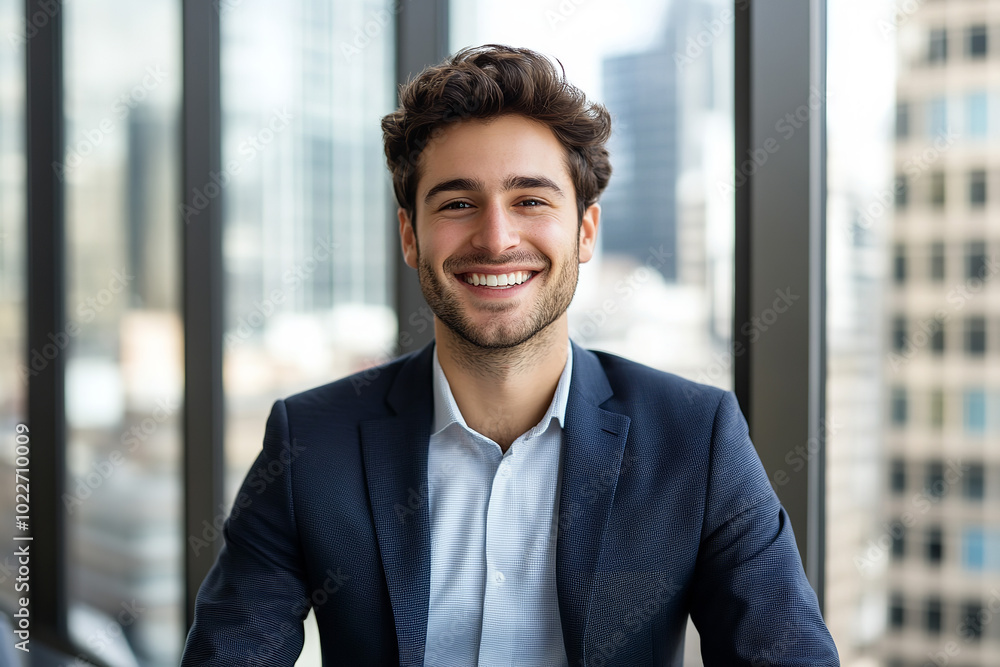 Young Professional Celebrating Successful Presentation in Modern Office  