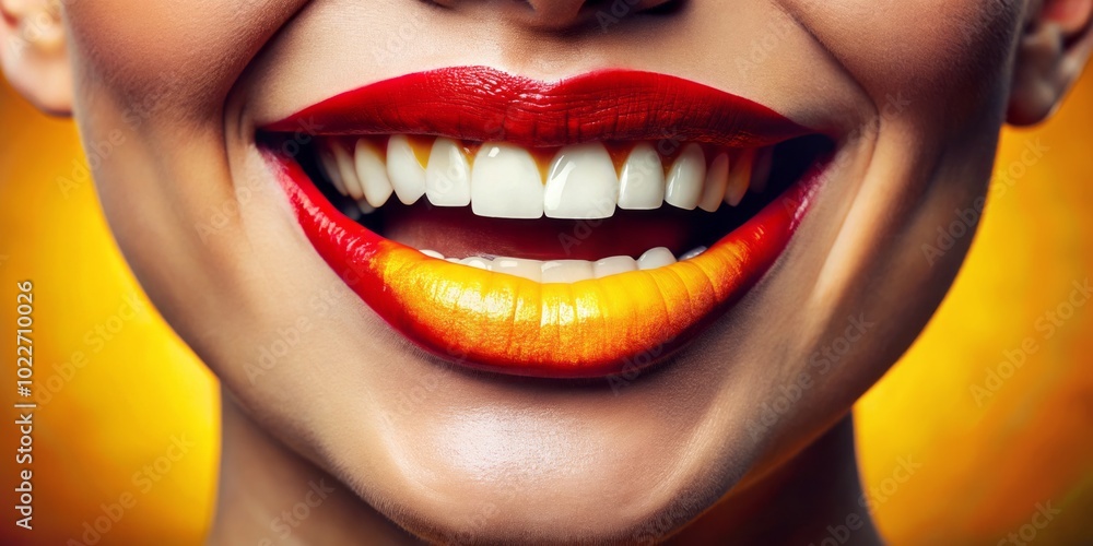 Obraz premium Captivating Smile of a Charming Individual in Macro Photography