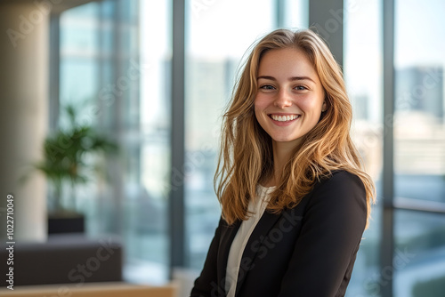 Young Professional Celebrating Successful Presentation in Modern Office 