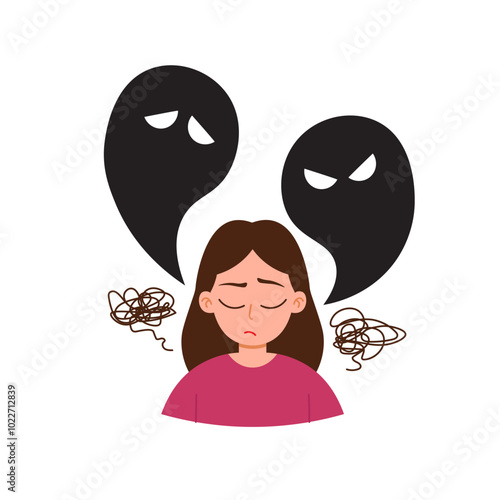 Hypothyroidism Symptoms Illustration Depression